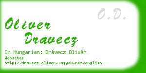 oliver dravecz business card